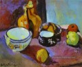 Plats et fruit abstrait fauvisme Henri Matisse